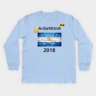 argentina 2018 V2 Kids Long Sleeve T-Shirt